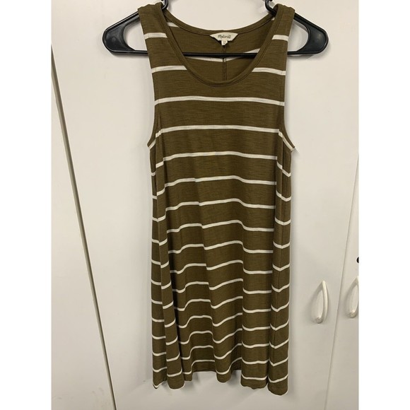 MADEWELL "Highpoint" Striped Sleeveless Swing Tank Dress‎ Size XS - Picture 5 of 11
